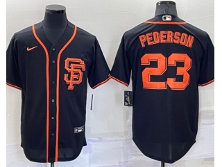 Nike San Francisco Giants #23 Joc Pederson Cool Base Jersey Black