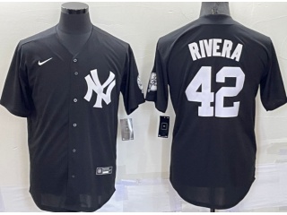 Nike New York Yankees #42 Mariano Rivera Cool Base Jersey Black 