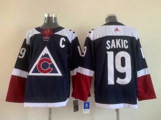 Adidas Colorado Avalanche #19 Joe Sakic Hockey Jersey Navy Blue