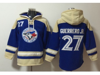 Toronto Blue Jays #27 Vladimir Guerrero JR Hoodies Blue