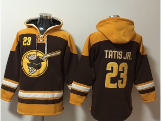 San Diego Padres #23 Fernando Tatis Jr Hoodies Brown