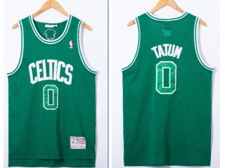 Boston Celtics #0 Jayson Tatum Throwback Jersey Green 