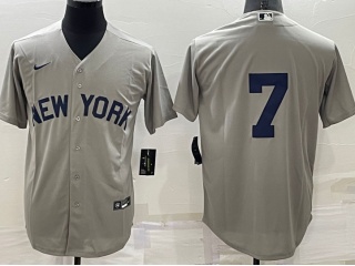 Nike New York Yankees #7 Mickey Mantle Field Of Dreams Cool Base Jersey Grey