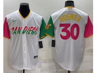 Nike San Diego Padres #30 Eric Hosmer City Cool Base Jersey White