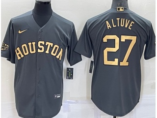 Houston Astros #27 Jose Altuve 2022 All Star Jerseys Grey 