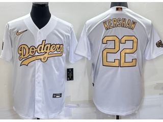 Los Angeles Dodgers #22 Clayton Kershaw 2022 All Star Jerseys White