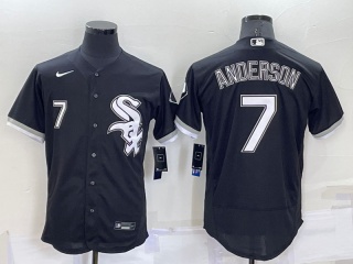 Nike Chicago White Sox #7 Tim Anderson Flexbase Jersey Black