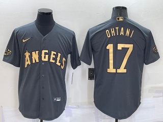 Nike Los Angeles Angels #17 Shohei Ohtani 2022 All Star Jerseys Grey