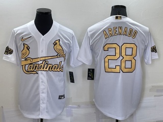 Nike St. Louis Cardinals #28 Nolan Arenado 2022 All Star Jerseys White