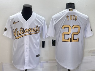 Nike Washington Nationals #22 Juan Soto 2022 All Star Jerseys White