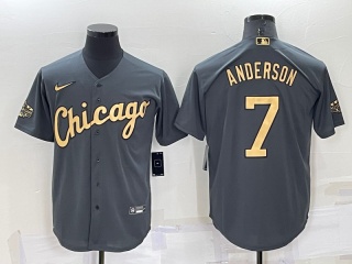 Nike Chicago White Sox #7 Tim Anderson 2022 All Star Jerseys Grey