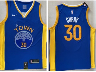 Nike Golden State Warriors #30 Stephen Curry The Town 2022-23 Season Jersey Blue