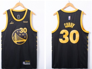 Nike Golden State Warriors #30 Stephen Curry FMVP Jersey Black