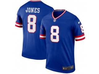 New York Giants #8 Daniel Jones New Style Vapor Limited Jersey Blue