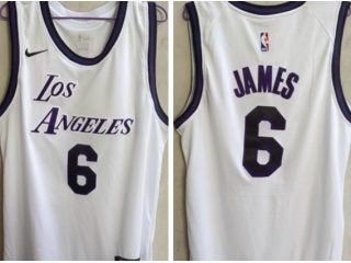 Nike Los Angeles Lakers #6 Lebron James 22-23 Season Jersey White 