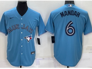 Nike Toronto Blue Jays #6 Alek Manoah Cool Base Jersey Baby Blue