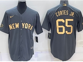 Nike New York Yankees #65 Nestor Cortes Jr. 2022 All Star Cool Base Jersey Grey