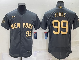 New York Yankees #99 Aaron Judge 2022 All Star Flexbase Jersey Grey 