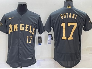 Nike Los Angeles Angels #17 Shohei Ohtani 2022 All Star Flexbase Jerseys Grey