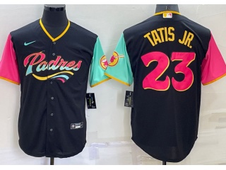 Nike San Diego Padres #23 Fernando Tatis Jr City Cool Base Jersey Black 