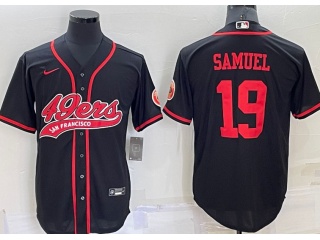 San Francisco 49ers #19 Deebo Samuel Baseball Jersey Black