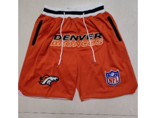 Denver Broncos Just Don Shorts Orange
