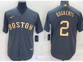 Nike Boston Red Sox #2 Xander Bogaerts 2022 All Star Jerseys Grey