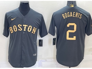  Nike Boston Red Sox #2 Xander Bogaerts 2022 All Star Jerseys Grey