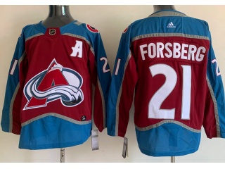 Adidas Colorado Avalanche #21 Peter Forsberg Jersey Red