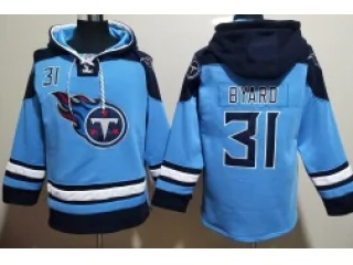 Tennessee Titans #31 Kevin Byard Hoodies Baby Blue