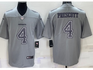 Dallas Cowboys #4 Dak Prescott  Atmosphere Jersey Grey