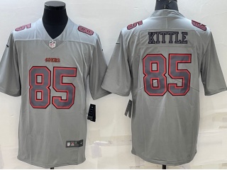 San Francisco 49ers #85 George Kittle Atmosphere Jersey Grey