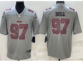 San Francisco 49ers #97 Nick Bosa Atmosphere Jersey Grey 