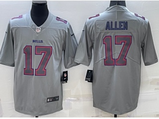 Buffalo Bills #17 Josh Allen Atmosphere Jersey Grey