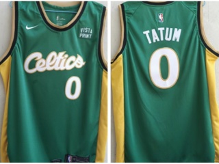 Nike Boston Celtics #0 Jayson Tatum 2022-23 Jersey Green