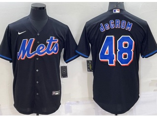 Nike New York Mets #48 Jacob deGrom Cool Base Jersey Black