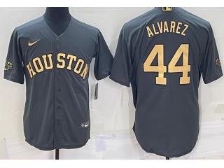 Nike Houston Astros #44 Yordan Alvarez 2022 All Star Cool Base Jersey Grey