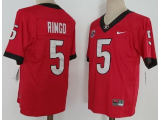 Georgia Bulldogs  #5 Kelee Ringo Limited Jersey Red 