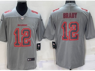 Tampa Bay Buccaneers #12 Tom Brady Atmosphere Jersey Grey