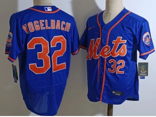 Nike New York Mets #32 Daniel Vogelbach Flexbase Jersey Blue