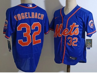 Nike New York Mets #32 Daniel Vogelbach Flexbase Jersey Blue 