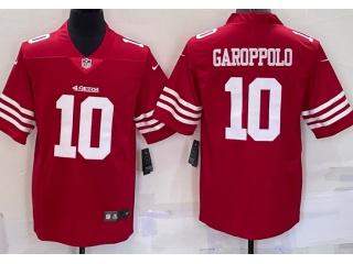 San Francisco 49ers #10 Jimmy Garoppolo Baseball Jersey Red