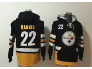 Pittsburgh Steelers #22 Najee Harris Hoodies Black