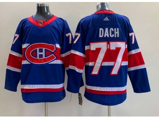 Adidas Montreal Canadiens #77 Kirby Dach Retro Jersey Blue