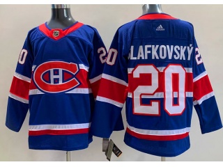 Adidas Montreal Canadiens #20 Juraj Slafkovsky Retro Jersey Blue