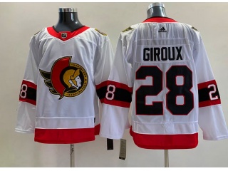 Adidas Ottawa Senators #28 Claude Giroux Jersey White