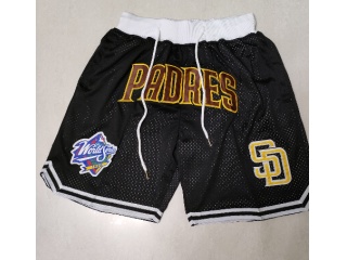 San Diego Padres Just Don Shorts Black