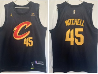 Nike Cleveland Cavaliers #45 Donovan Mitchell 2022-23 Jersey Black