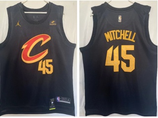 Nike Cleveland Cavaliers #45 Donovan Mitchell 2022-23 Jersey Black 
