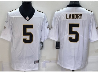 New Orleans Saints #5 Jarvis Landry Limited Jersey White